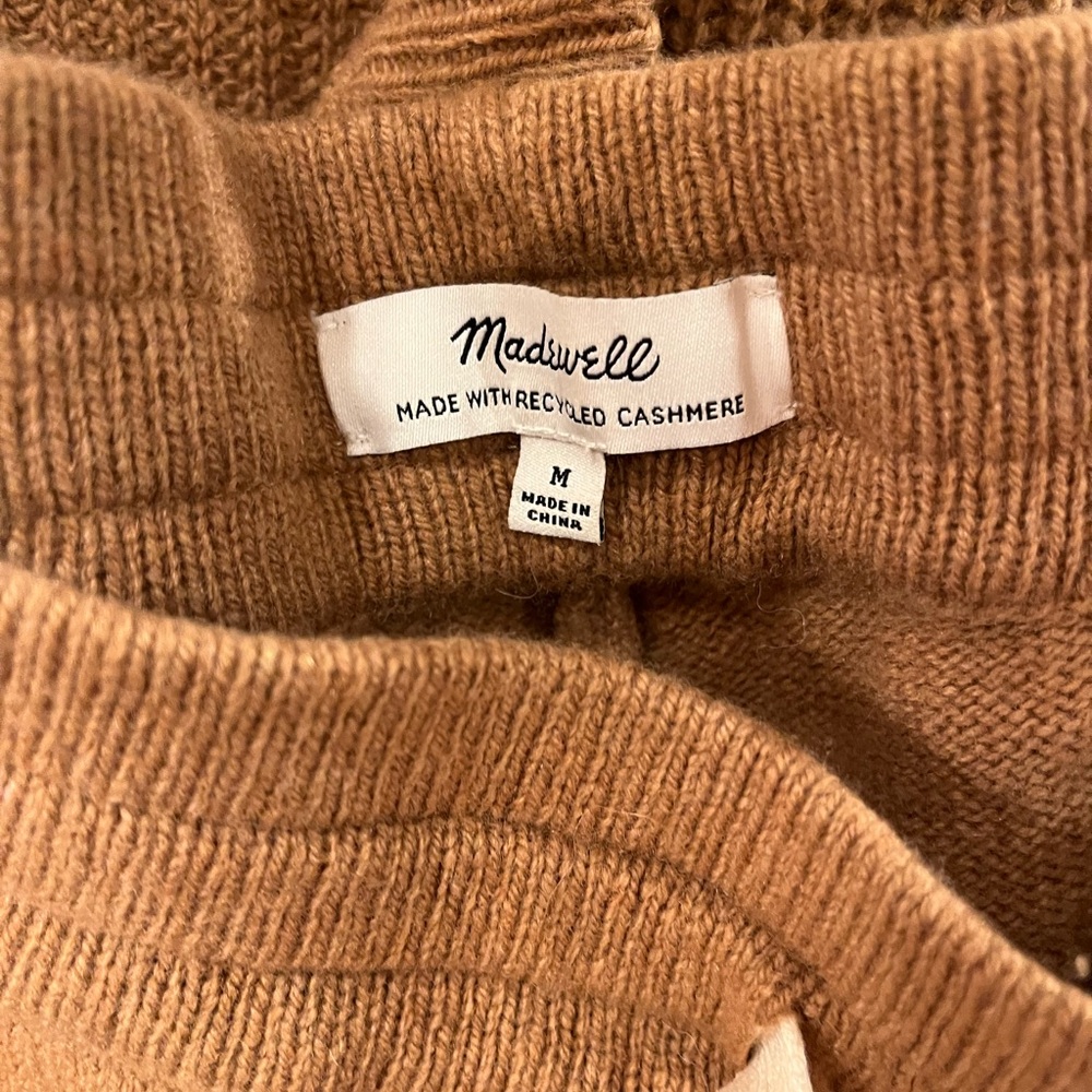 Madewell Tan Knit Joggers cashmere/ wool - Picture 4 of 6